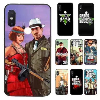 FHNBLJ rockstar gta 5 Grand Theft Черный Чехол Для Мобильного Телефона Xiaomi Redmi 5 5Plus 6 6A 4X 7 7A 8 8A 9 Примечание 5 5A 6 7 8 8Pro 8T 9